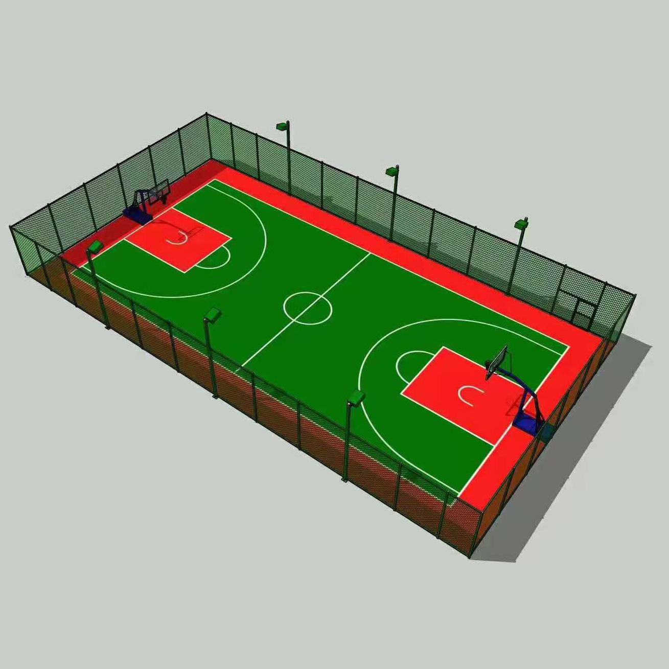 高圍網籃球場