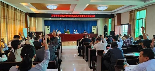 万宁市市场监督管理局直属机关党委召开党员代表大会