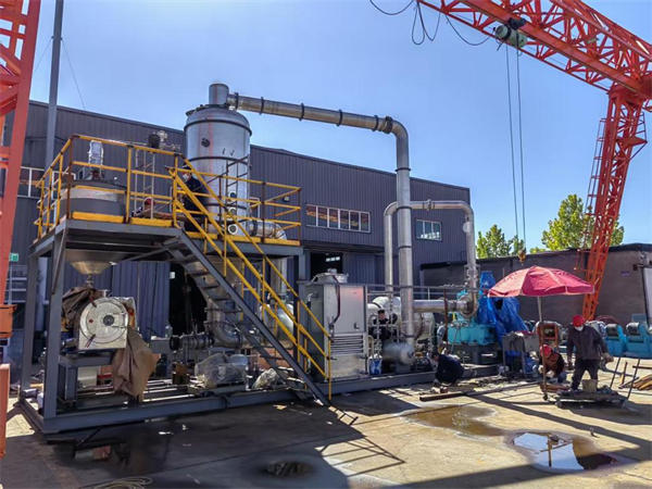 2T/H氯化钾卧式MVR强制循环蒸发结晶设备制作中