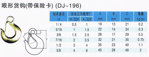 眼型货钩