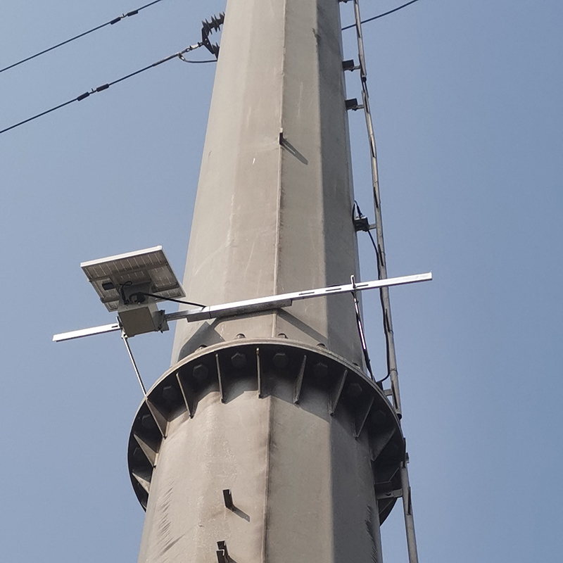 2023.10.25 输电线路塔杆倾斜在线监测装置  设备安装案例