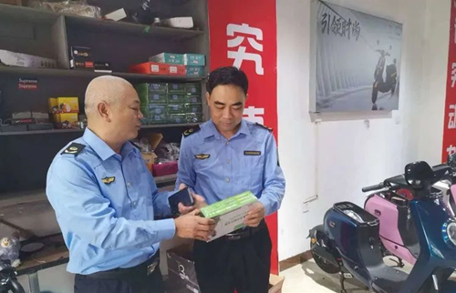 海口市市场监管局美兰分局开展电动自行车及配件专项排查