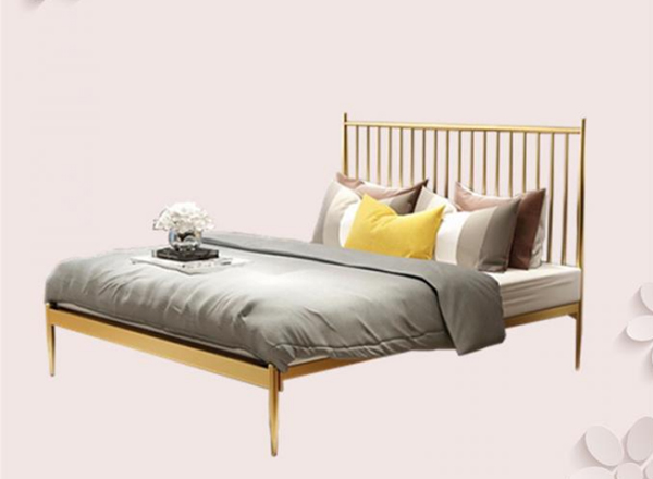 iron double bed frame, steel double bed