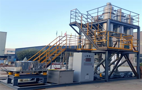 我司制造的三效蒸发撬装设备顺利完成厂内验收