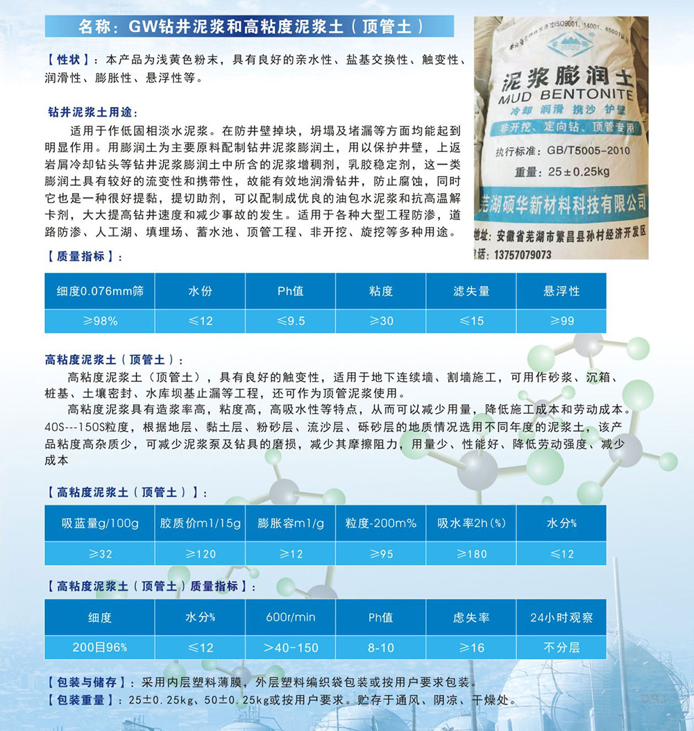 泥漿膨潤土