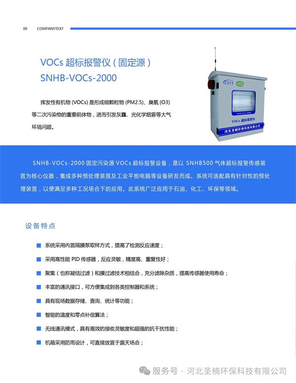 SNHB-VOCs-2000 超标报警装置发货