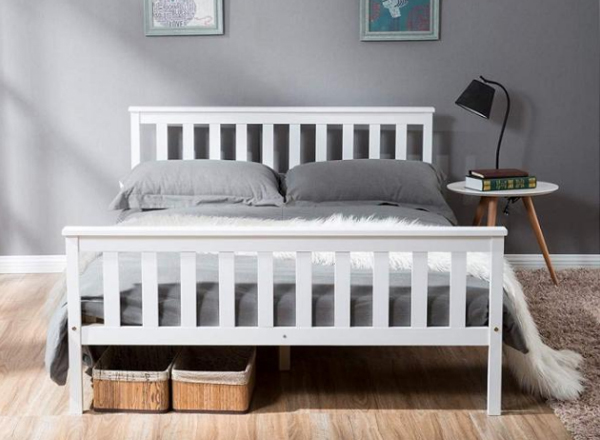 queen size slatted bed,slat metal bed frame