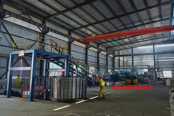 Ring quenching of aluminum alloy rod