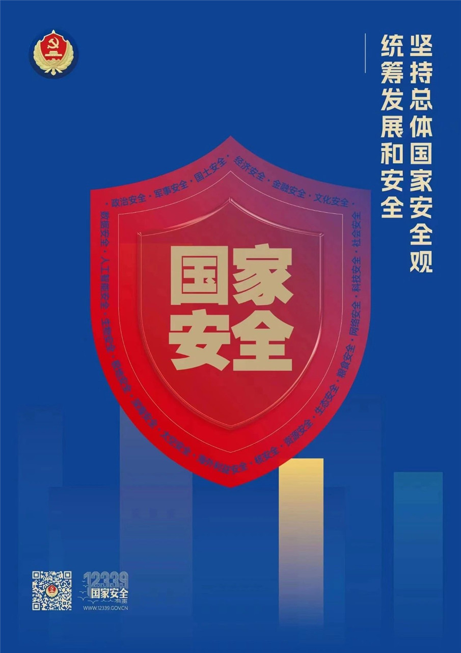 总 体 国 家 安 全 观 主 题 海 报 来 了 ！