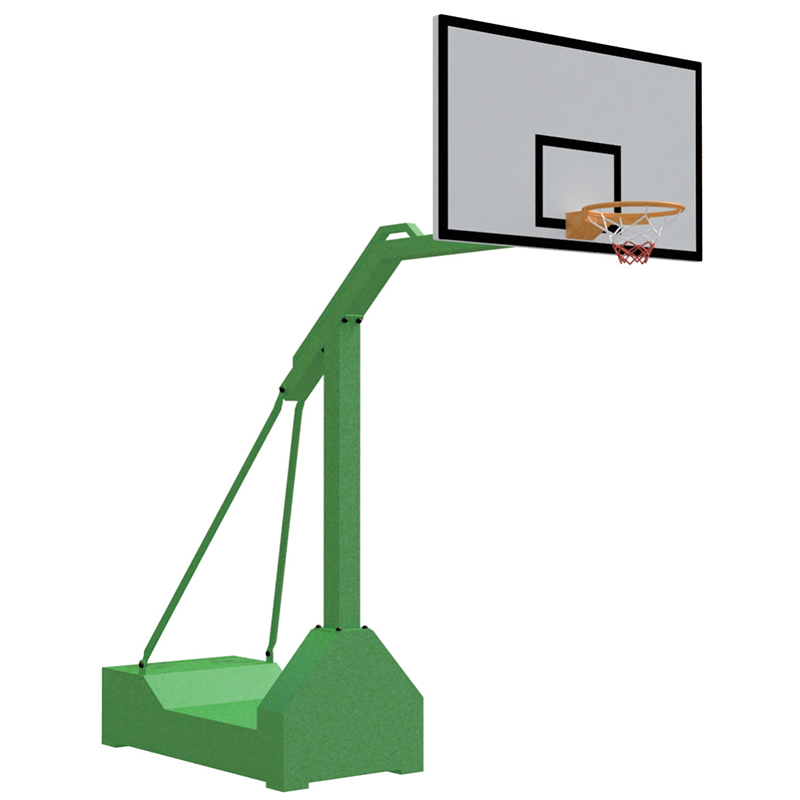 Mobile one-arm concave box basketball stand