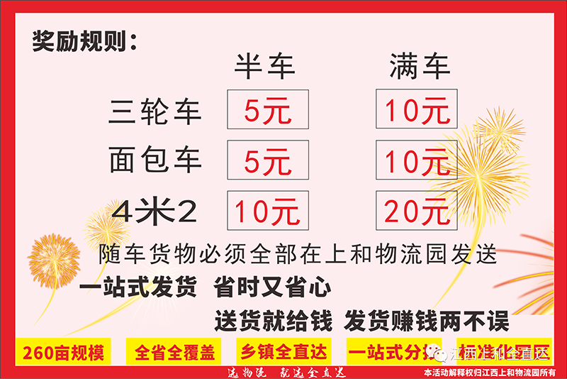 【官宣】江西上和物流园，10月5日盛大开业！！
