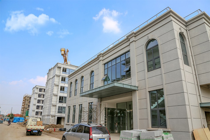 CQ9电子现代渔业科技产业园人才公寓和 生活服务中心进入建设后期