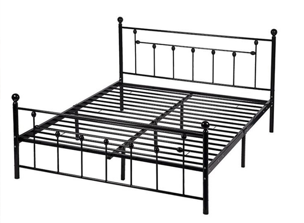 wrought iron double bed, steel double bed