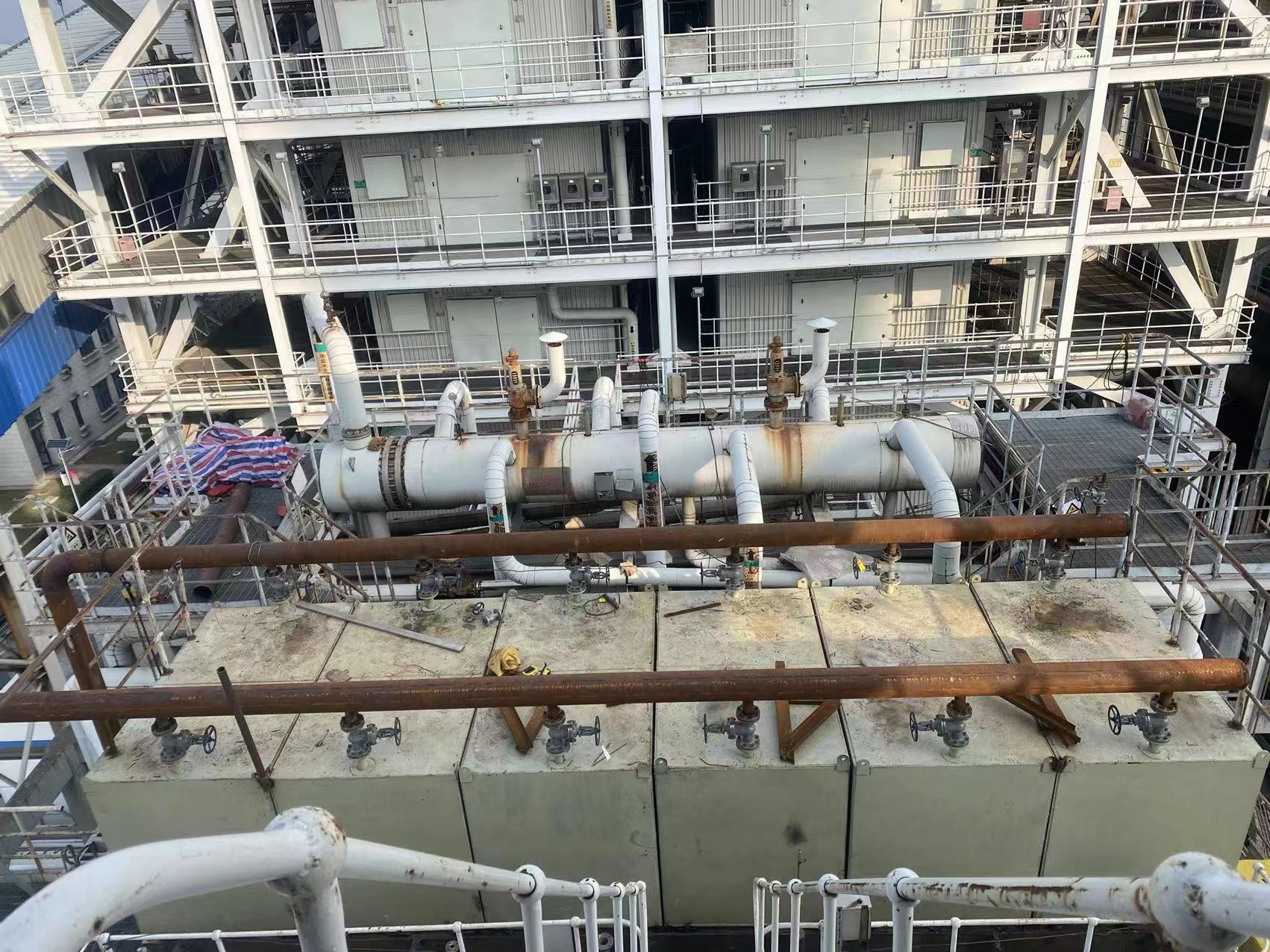 热管式低温省煤器安装现场