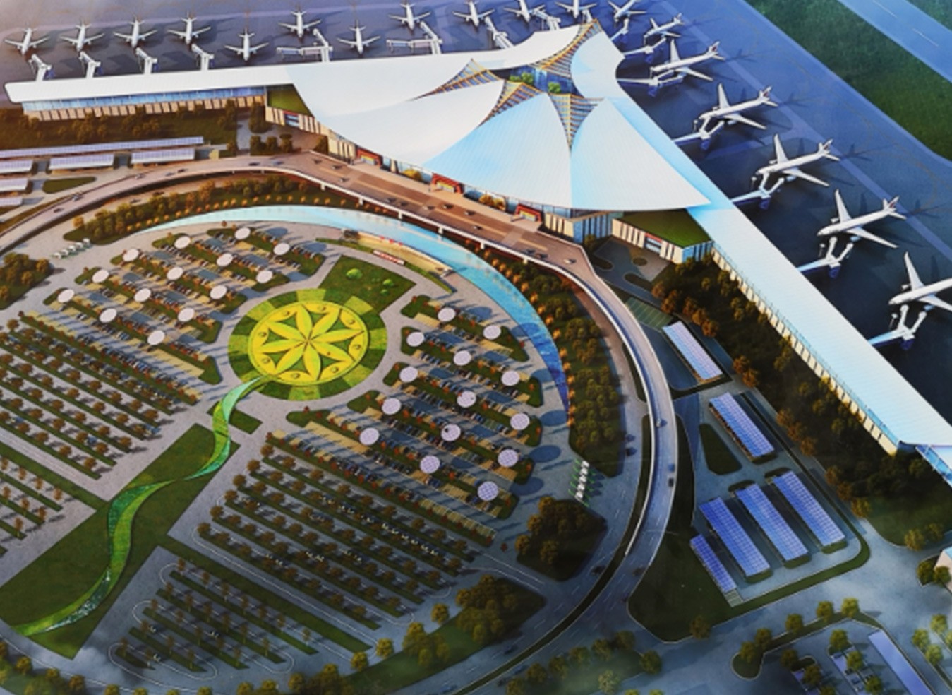 拉萨贡嘎机场航站区改扩建项目航站楼工程新建航站楼