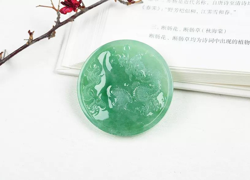 豆青綠翡翠手鐲芯