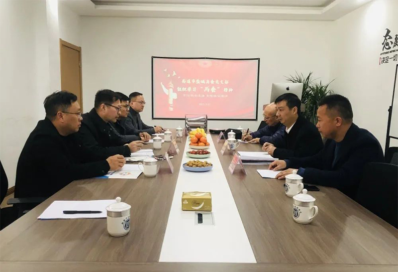 南通市盐城商会党支部学习贯彻“两会”精神活动在我司举行 南通市盐城商会党支部学习贯彻“两会”精神活动在我司举行