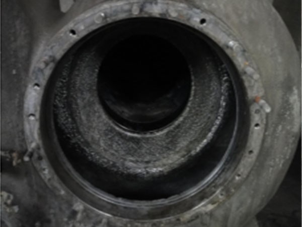 浆液循环泵壳腐蚀修补