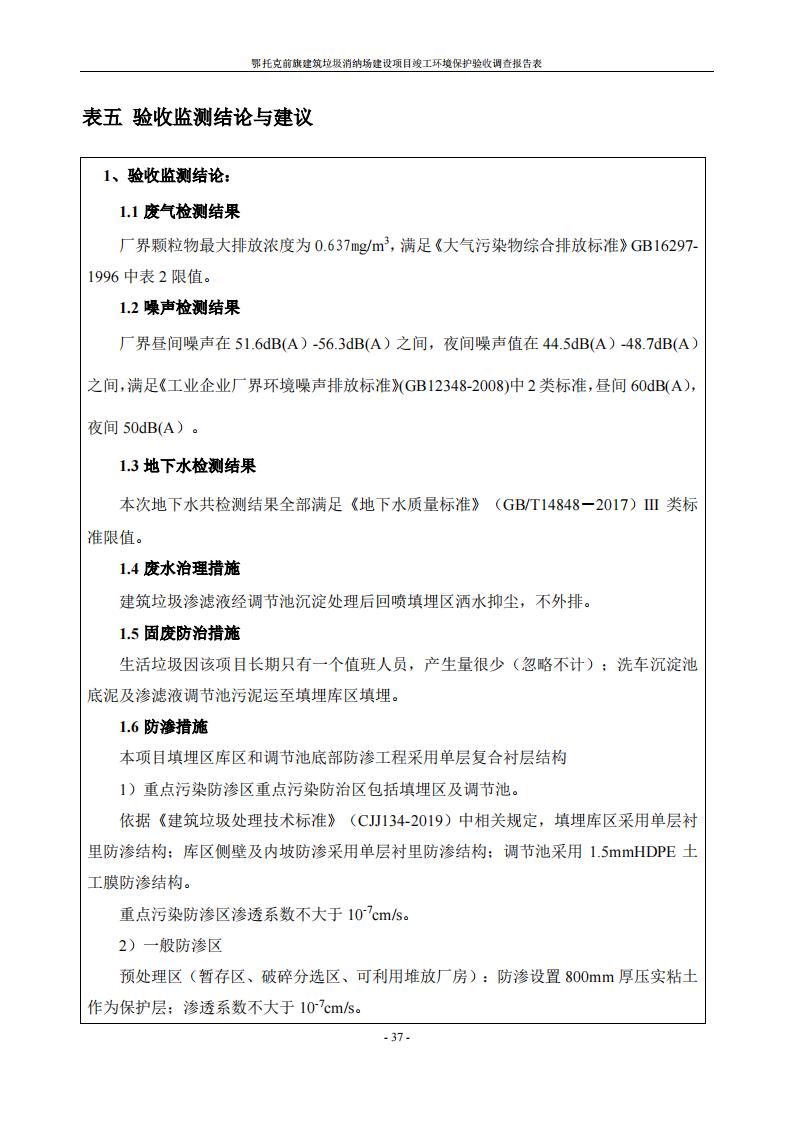 鄂托克前旗建筑垃圾消納場(chǎng)建設(shè)項(xiàng)目竣工 環(huán)境保護(hù)驗(yàn)收調(diào)查報(bào)告表