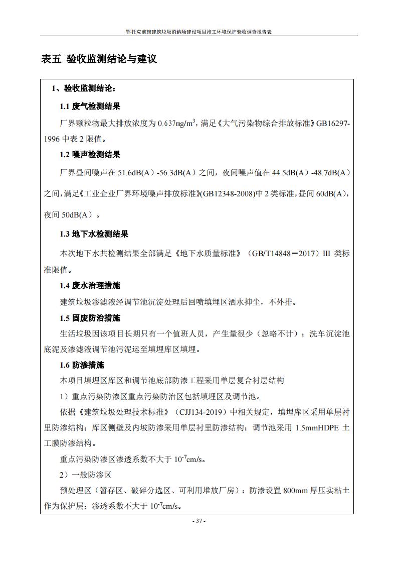 鄂托克前旗建筑垃圾消纳场建设项目竣工 环境保护验收调查报告表