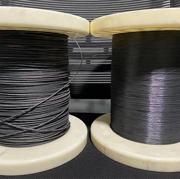 Titanium-nickel memory alloy wire.