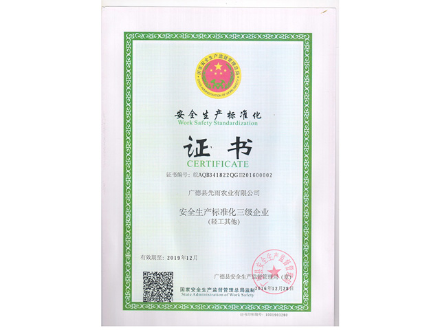 安全生産標準化