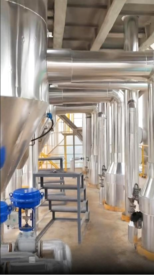 废水三效强制循环蒸发器+单效蒸发器