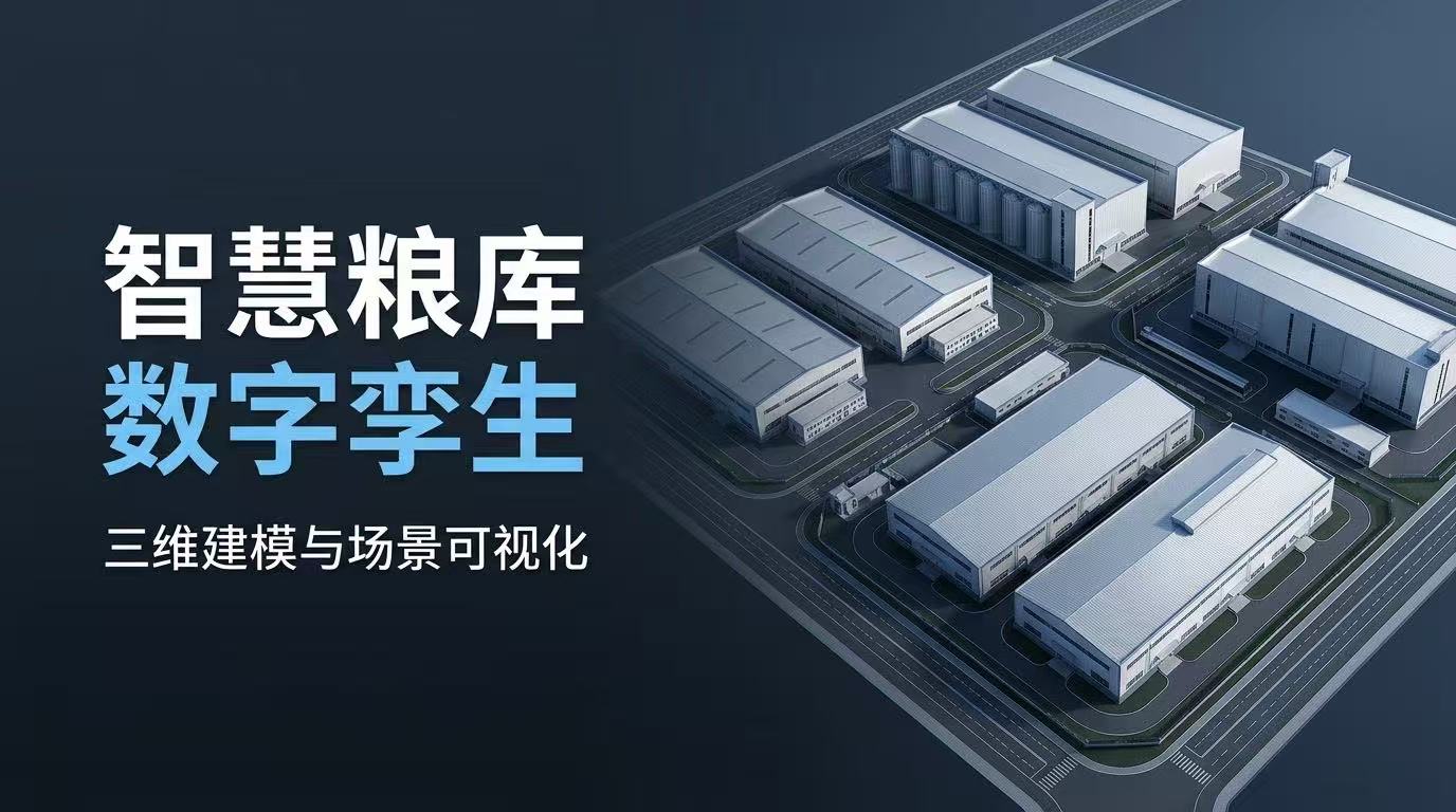 商丘数字孪生技术利用：智慧粮库三维可视化场景展示