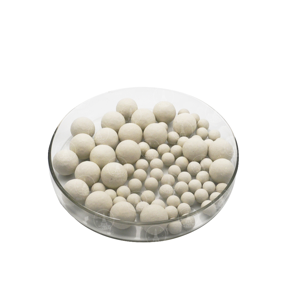 50高铝开孔瓷球，惰性氧化铝瓷球，惰性中铝高铝开孔瓷球