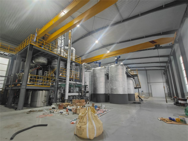 河北某化工厂 2 吨 mvr 蒸发系统调试现场