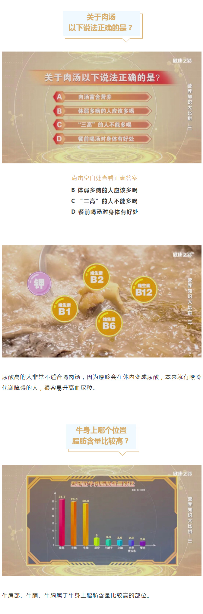 你每天的肉類攝入量，是否有超標(biāo)？學(xué)會這些，輕松自測！｜健康之路