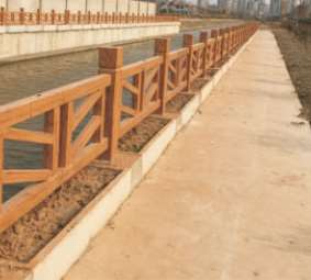 庆阳河道仿木桩挡土墙的应用及优点