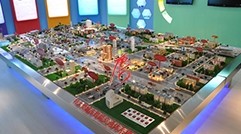 山西沙盤——立體停車庫場景演示