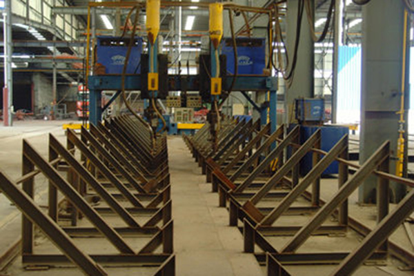 Submerged arc welding production line