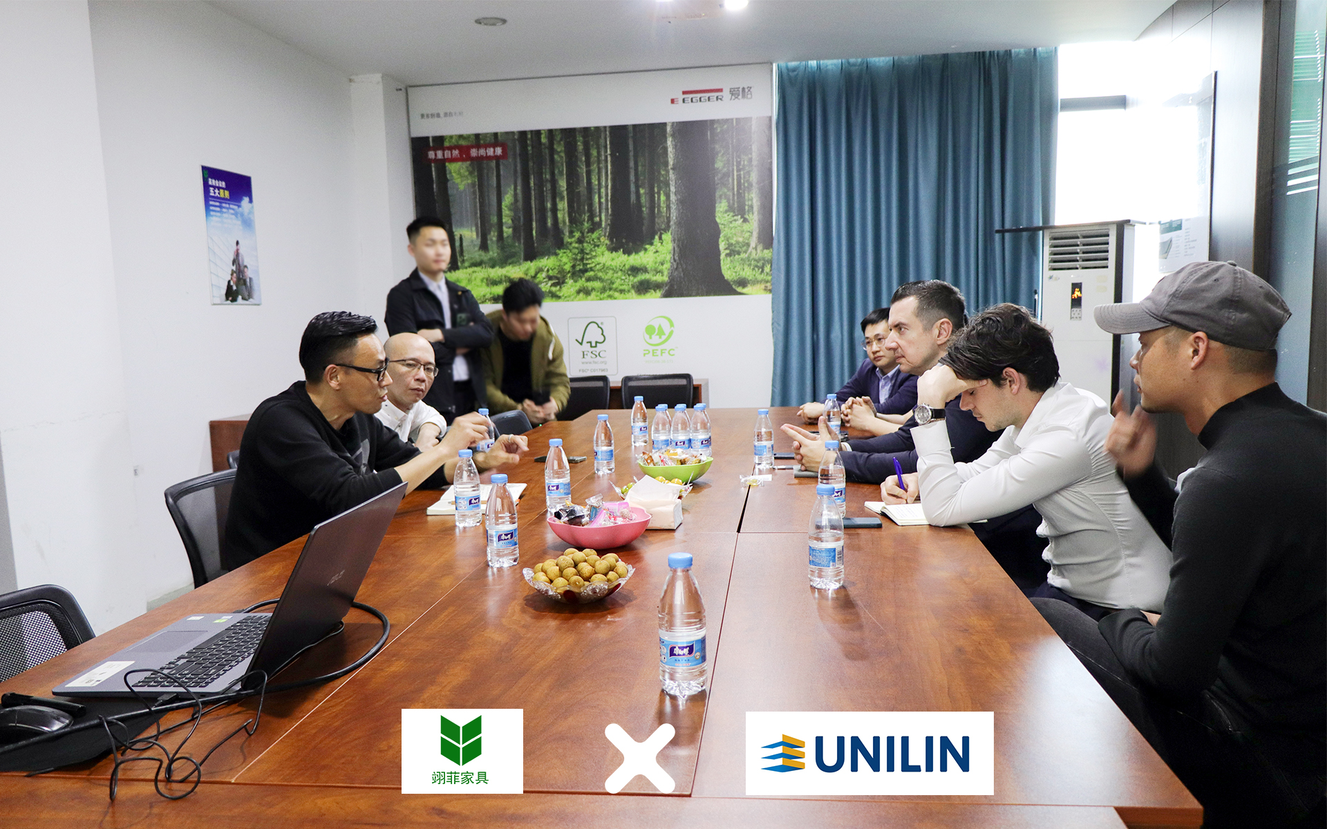 翊菲集团与比利时知名板材品牌UNILIN达成战略合作