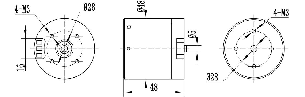 24V~36V水下電機防水電機推力7kg~9kg