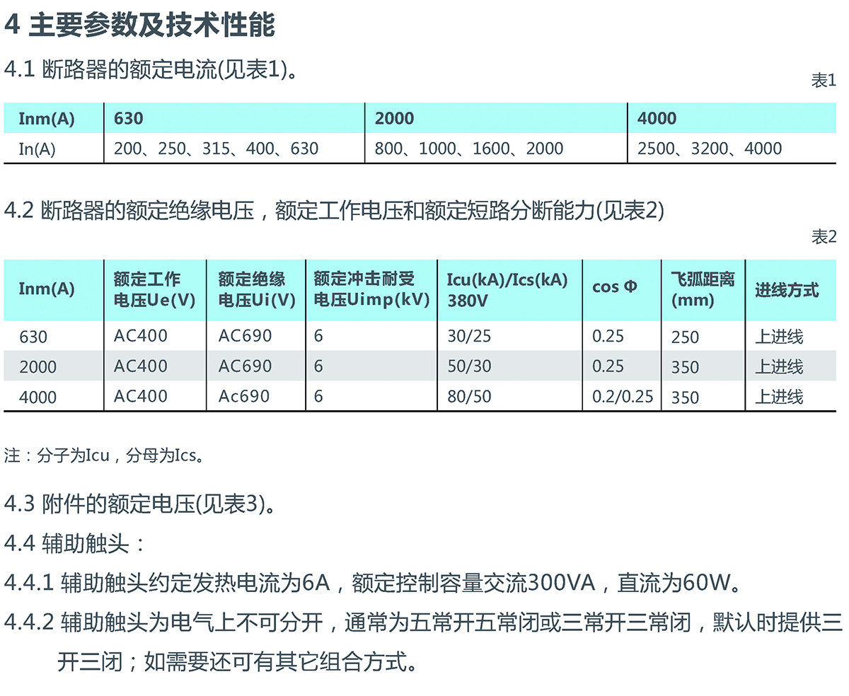 DW16系列式断路器