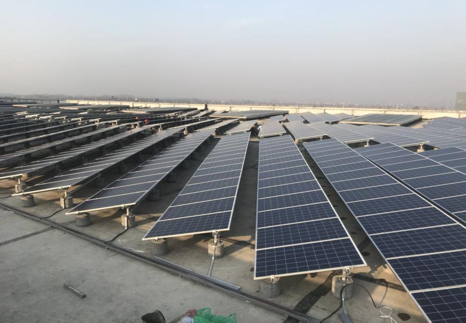 衢州娃哈哈 2.1MW 屋頂分布式發(fā)電項(xiàng)目--支架、橋架、低壓側(cè)安裝