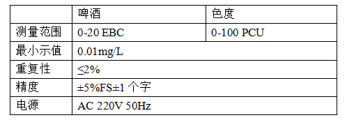 XS-1B型啤酒色度二用儀