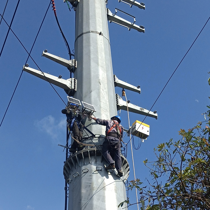 2024.01.19 輸電線路非接觸式分布式故障診斷裝置  安裝案例