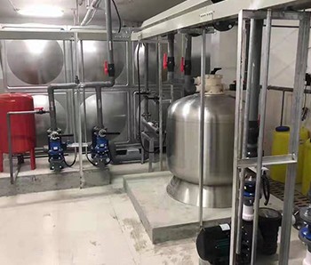 寧波北侖景瑞海綿城市雨水回收系統施工完畢
