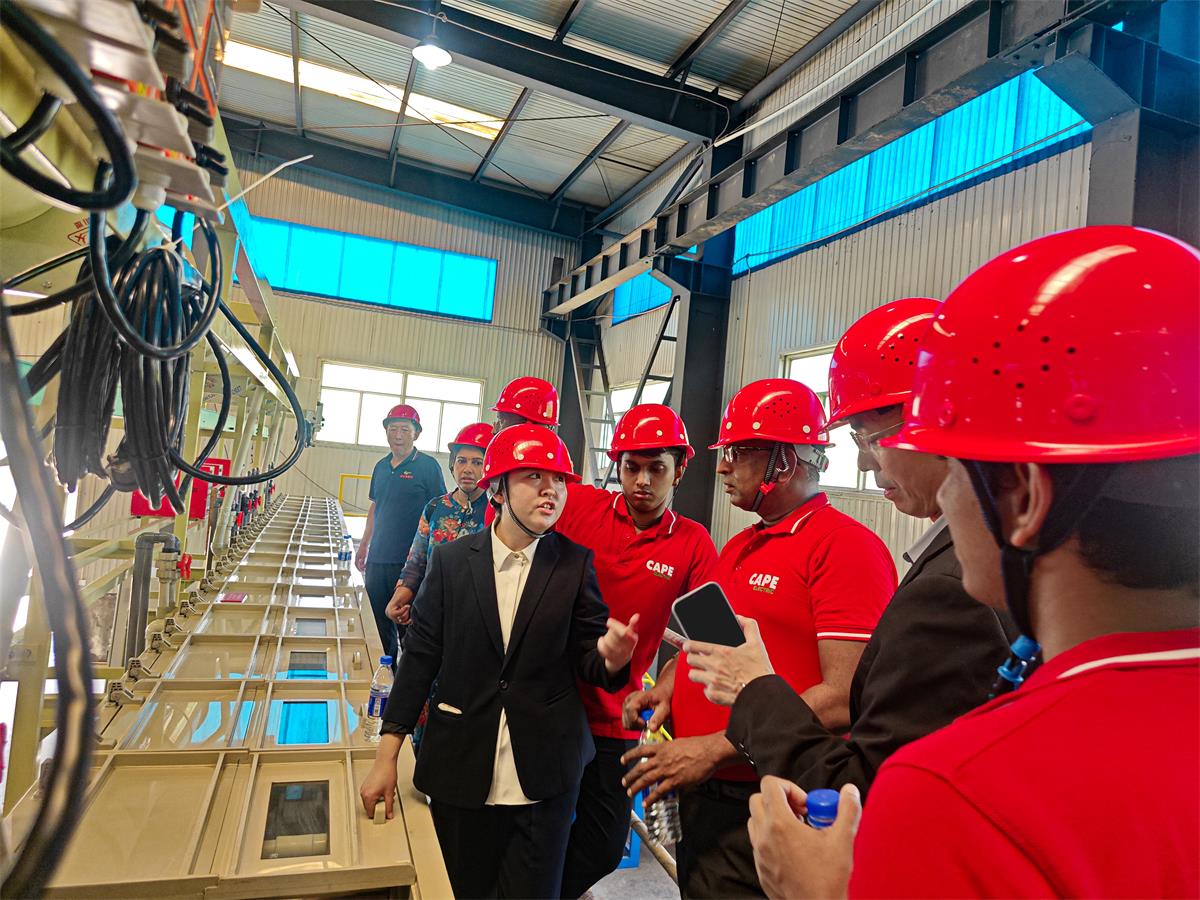 印度连续镀铜生产线验收