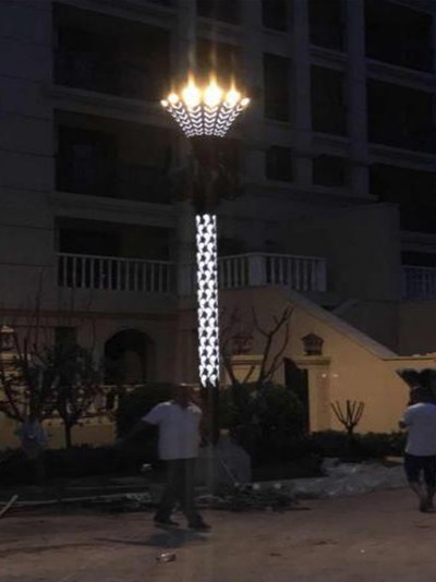 新樂文化廣場高桿燈改造