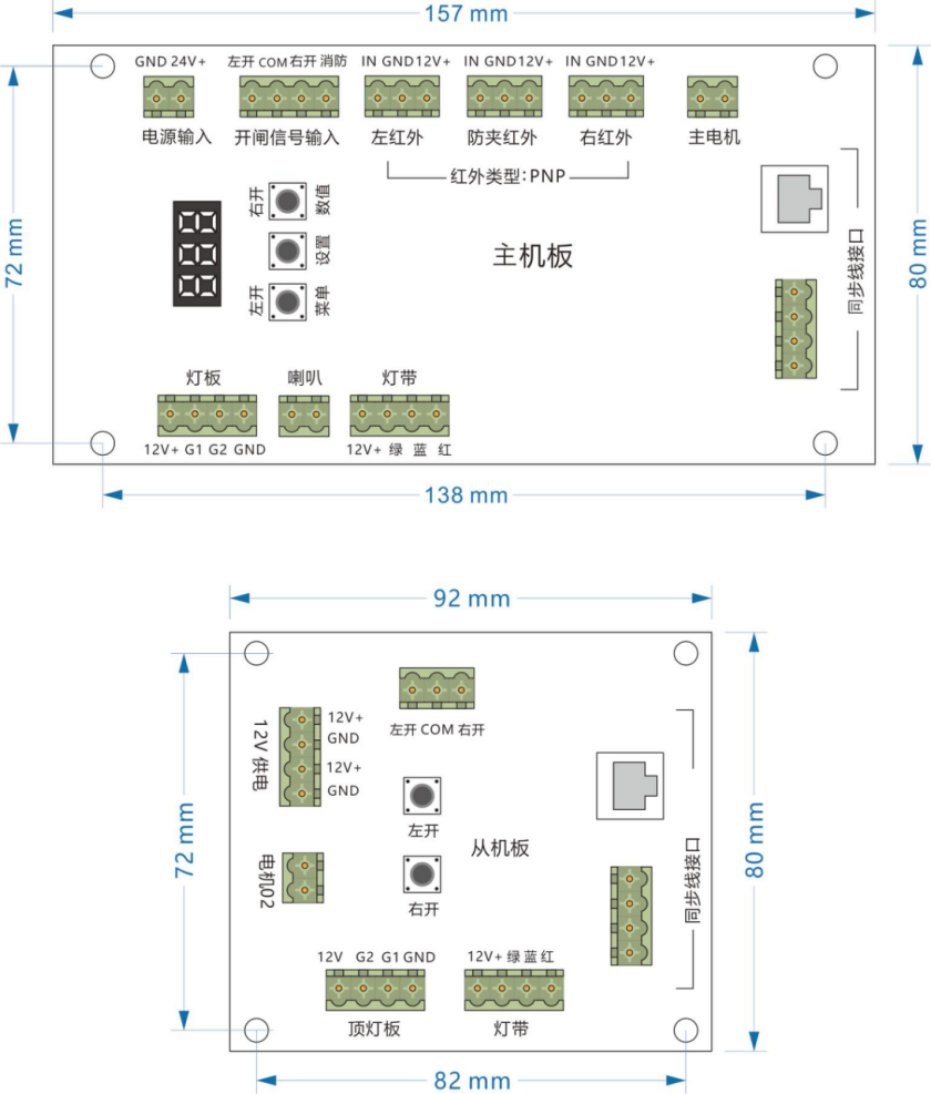 翼闸主板快速使用说明V2.2