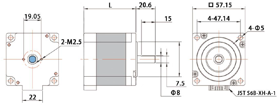 高扭矩NEMA 23混合式步進(jìn)電機(jī)57mm電機(jī)直徑