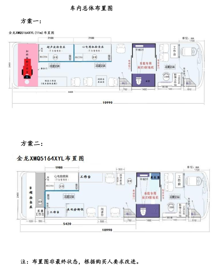 11米金龙体检车