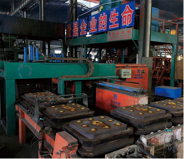 杭州铁型覆砂铸球生产线