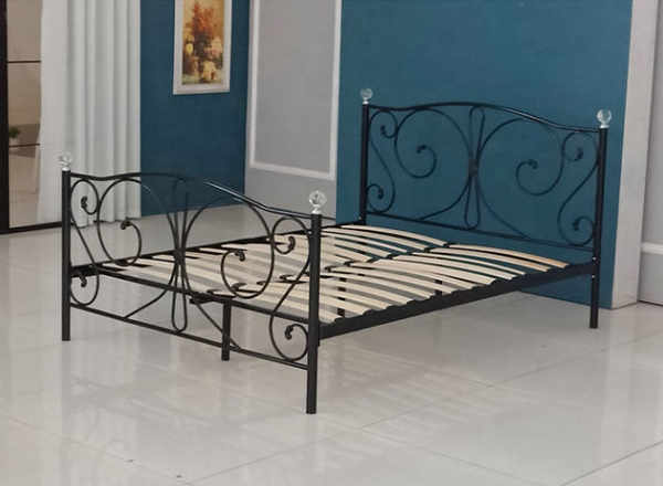 slat metal bed frame, slat support bed