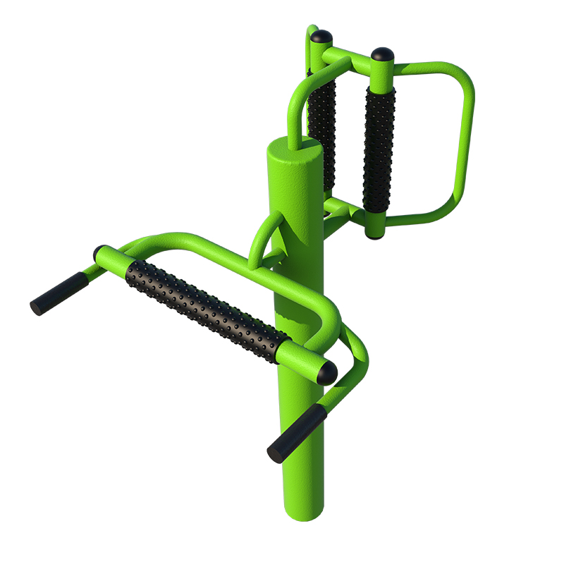 Vertical waist and back massager