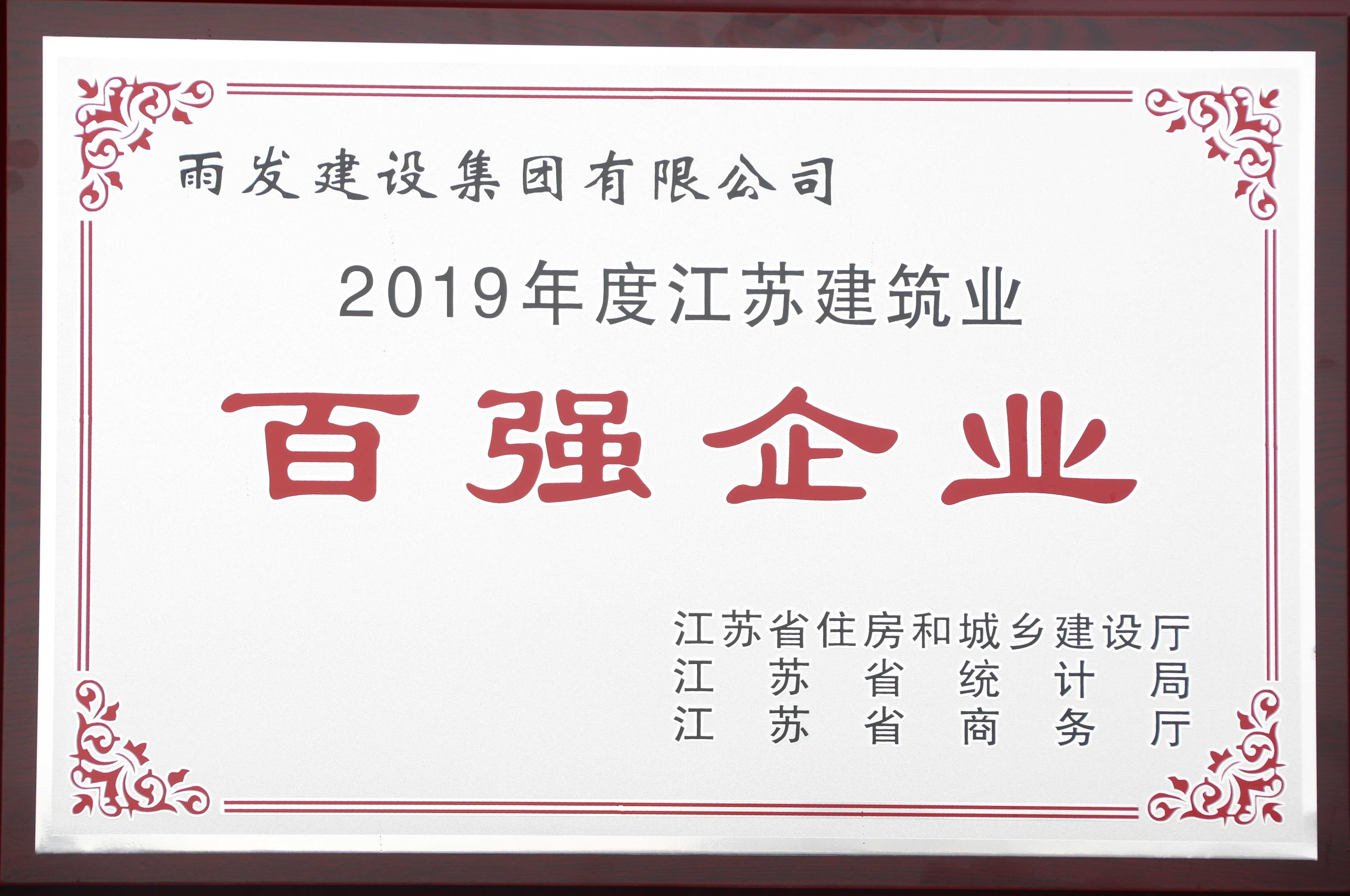 2019年百强企业